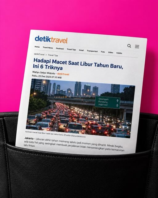 media-coverage-for-digitravel-on-detik-travel DigiTravel media coverage on detikTravel featuring travel tips for navigating New Year holiday traffic