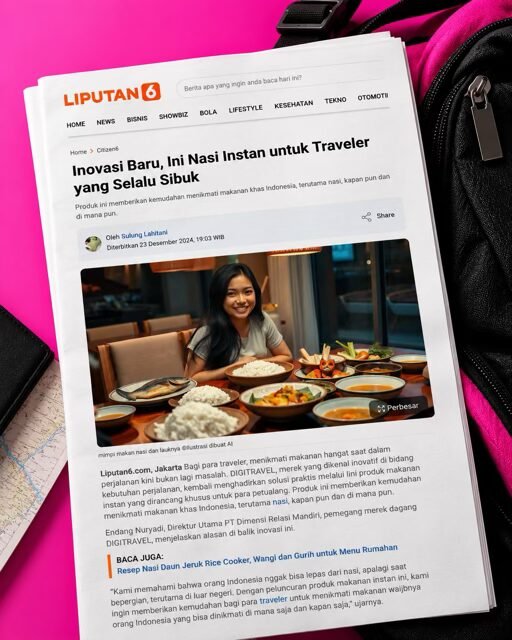 media-coverage-for-digitravel-on-liputan6 DigiTravel media coverage on Liputan6 featuring instant food options for travelers